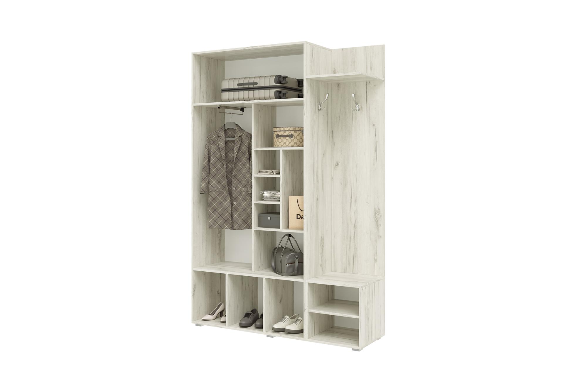 Прихожая Стелла дуб крафт белый