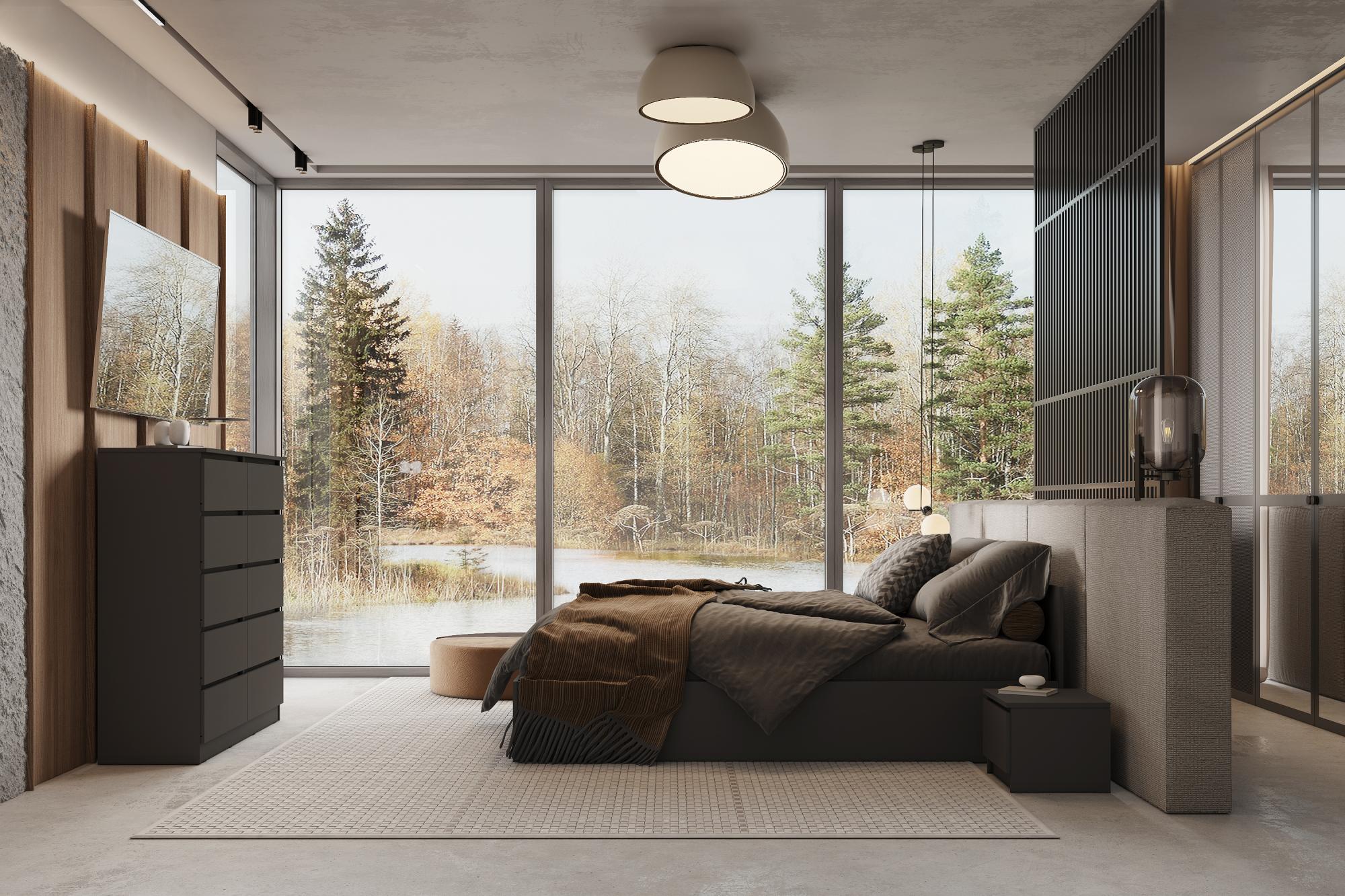 МС Охта Лайт Комод 1200.10 Антрацид