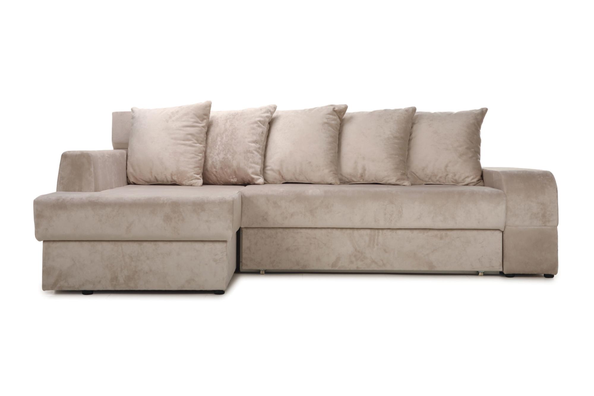 Диван угловой еврокнижка Марго бежевый