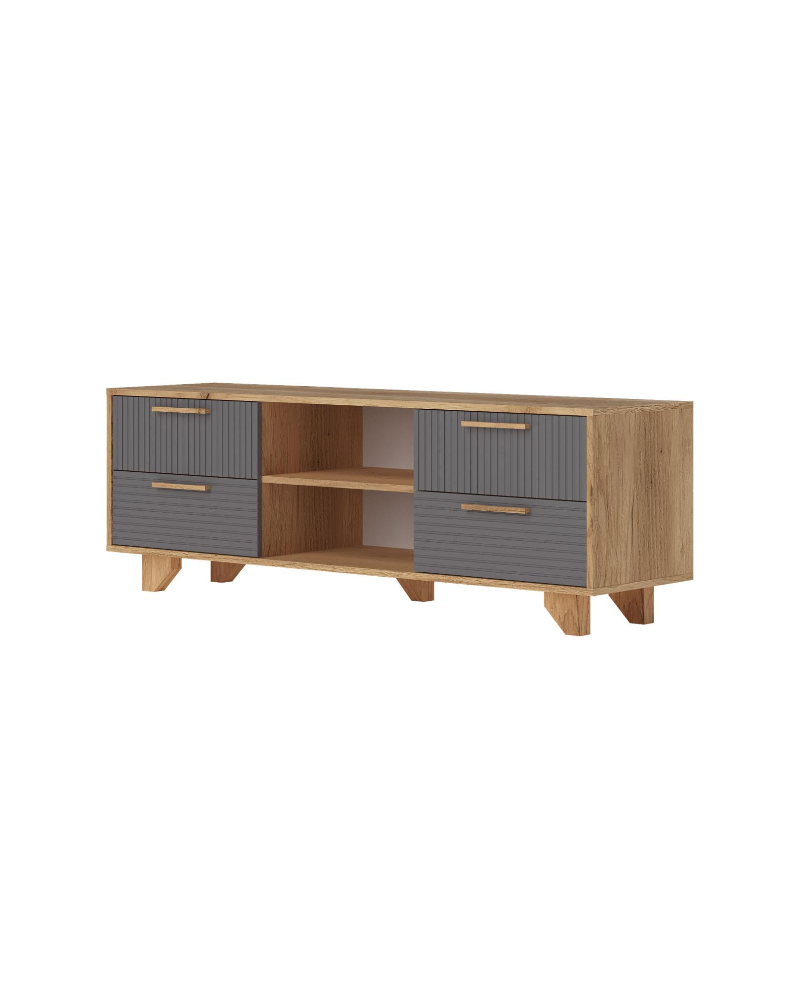 ТВ тумба Ньёрд 1500.4 Дуб вотан/Черника