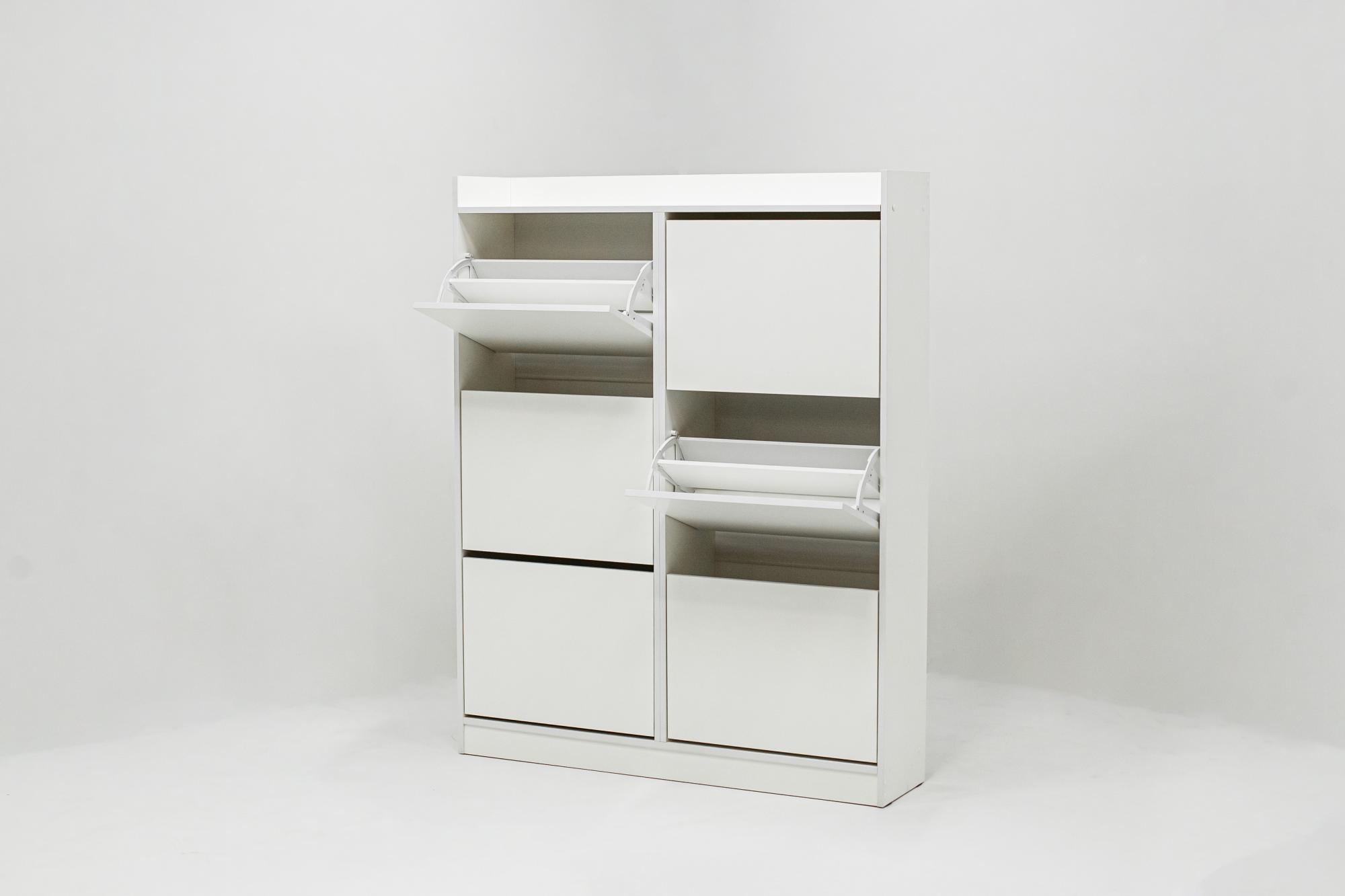 МС Охта Лайт Обувница 1200.6 Белый гладкий