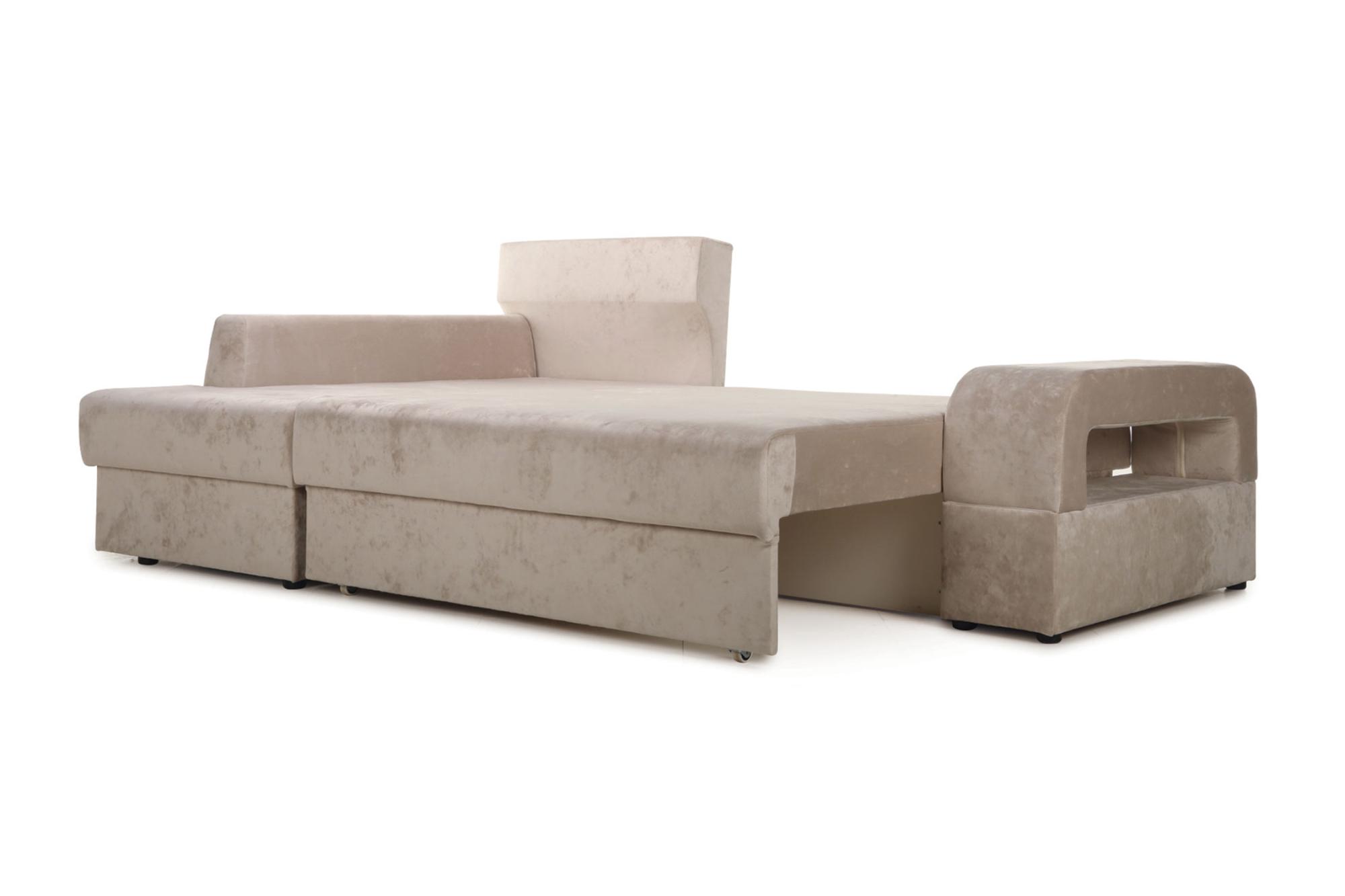 Диван угловой еврокнижка Марго бежевый