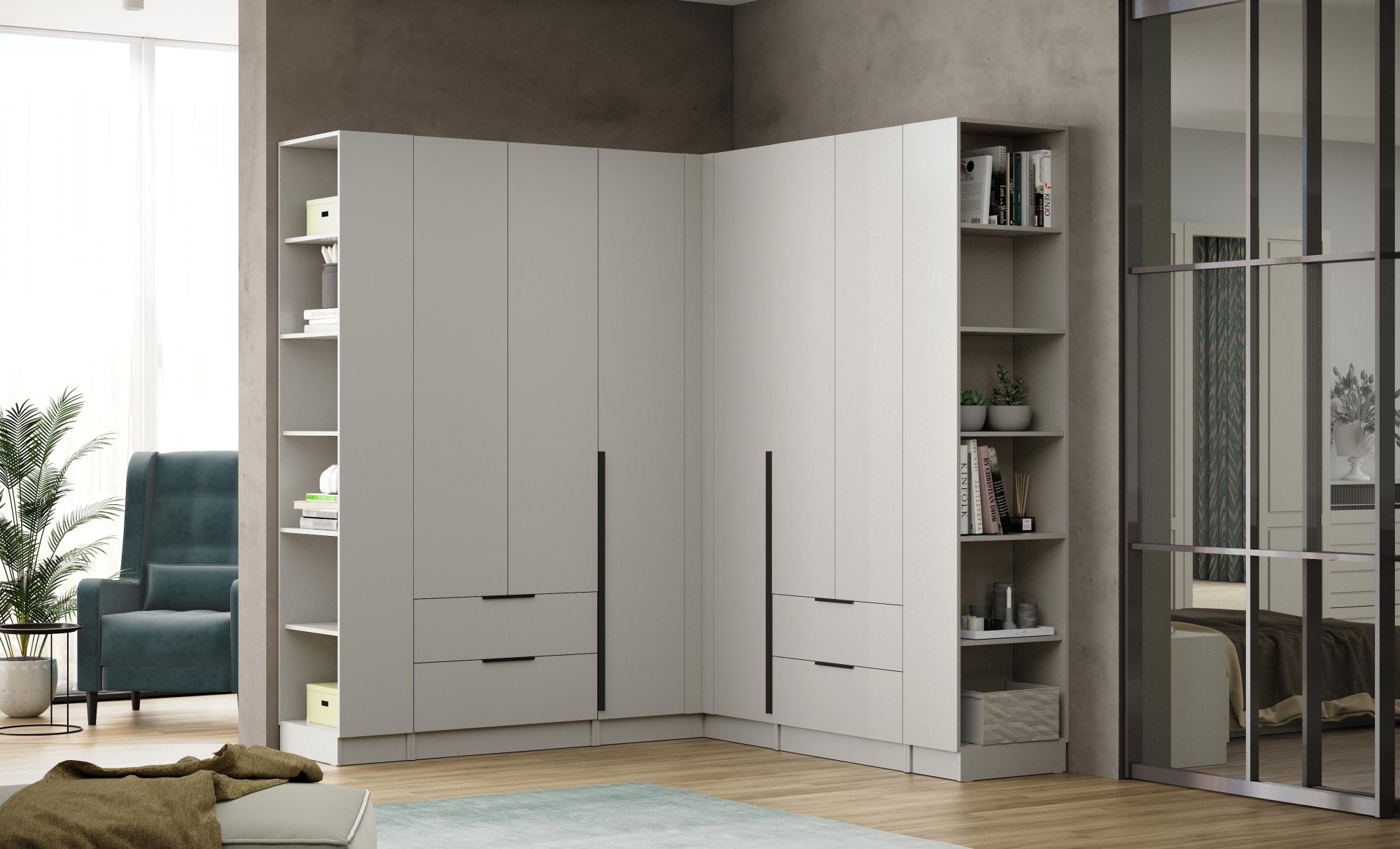 Шкаф Мадрид торцевой (0,35) кашемир