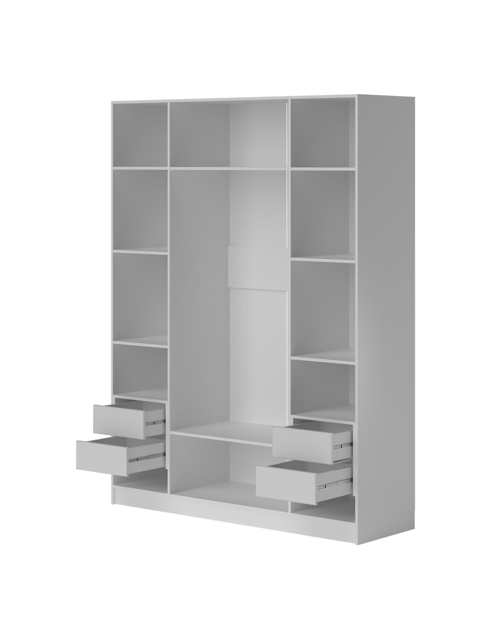 Шкаф Напольный Шарлотта 180  Кашемир серый/Пудра