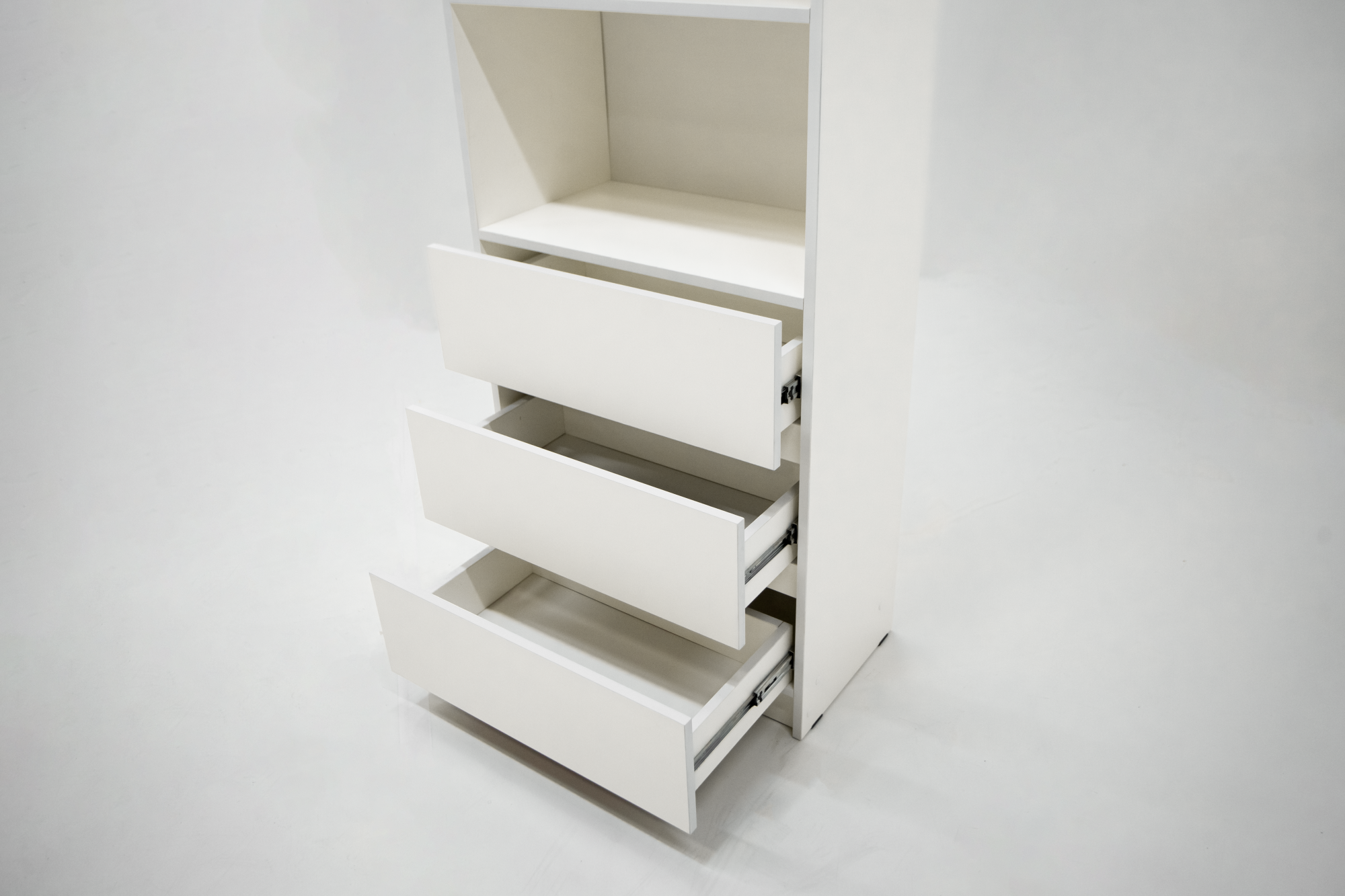 МС Охта Лайт Стеллаж 600.3 Белый гладкий