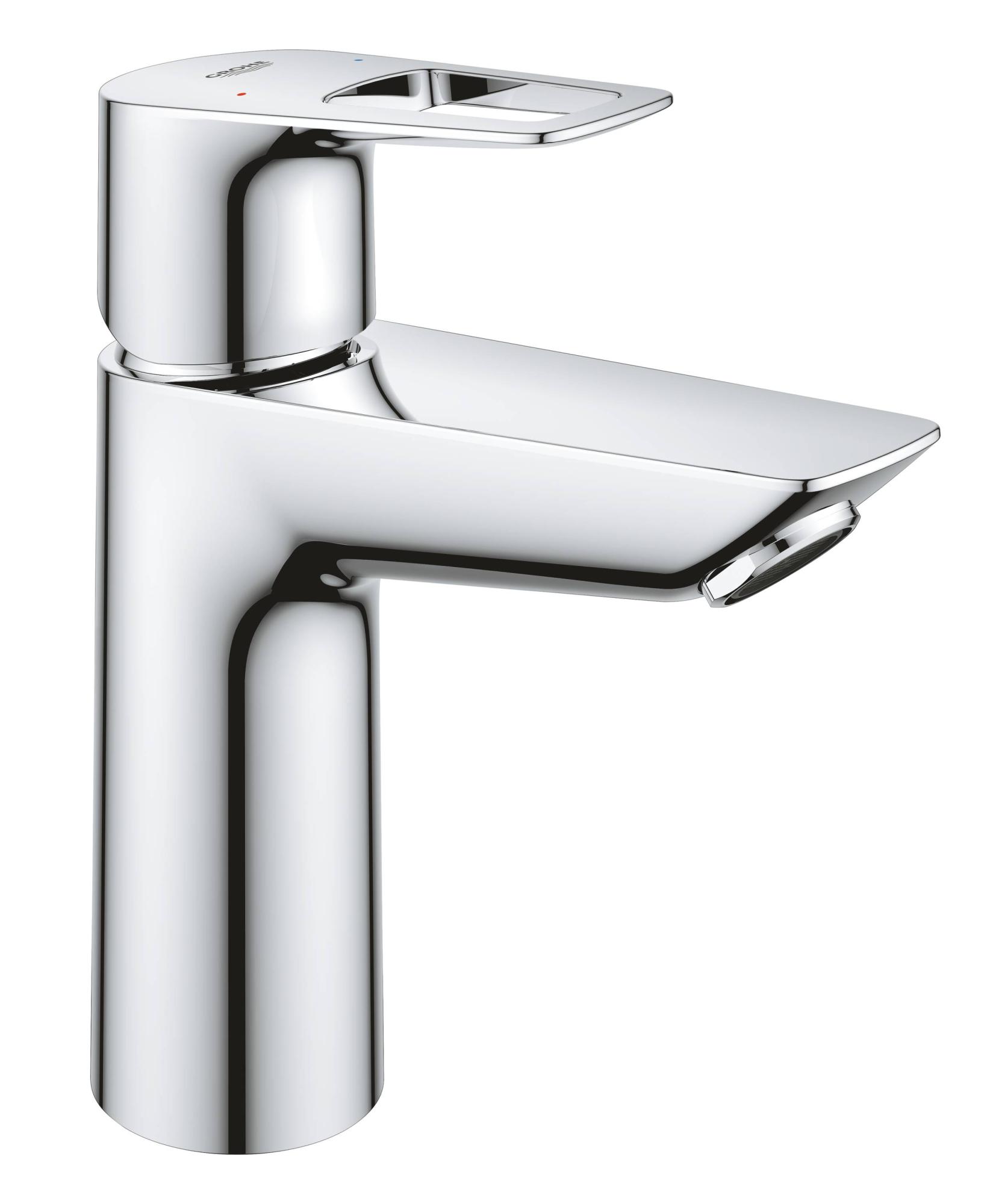 23917001 BauLoop EcoJoy Смеситель для раковины, 1 отверстие, размер M, с ограничителем температуры, 5,7 л/мин, хром