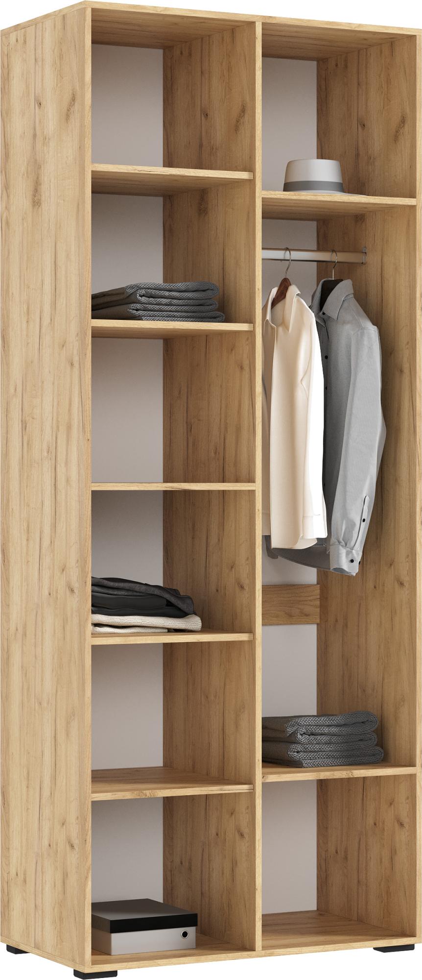 Шкаф двухстворчатый Ирис, Браш Графит, Дуб Крафт