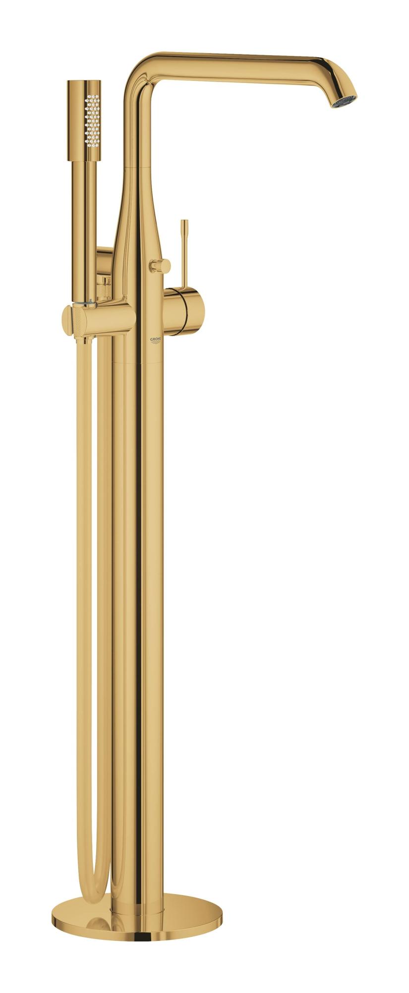 23491GL1 Essence New Смеситель для ванны с душевым гарнитуром, верхняя монтажная часть, напольный монтаж, холодный рассвет глянец