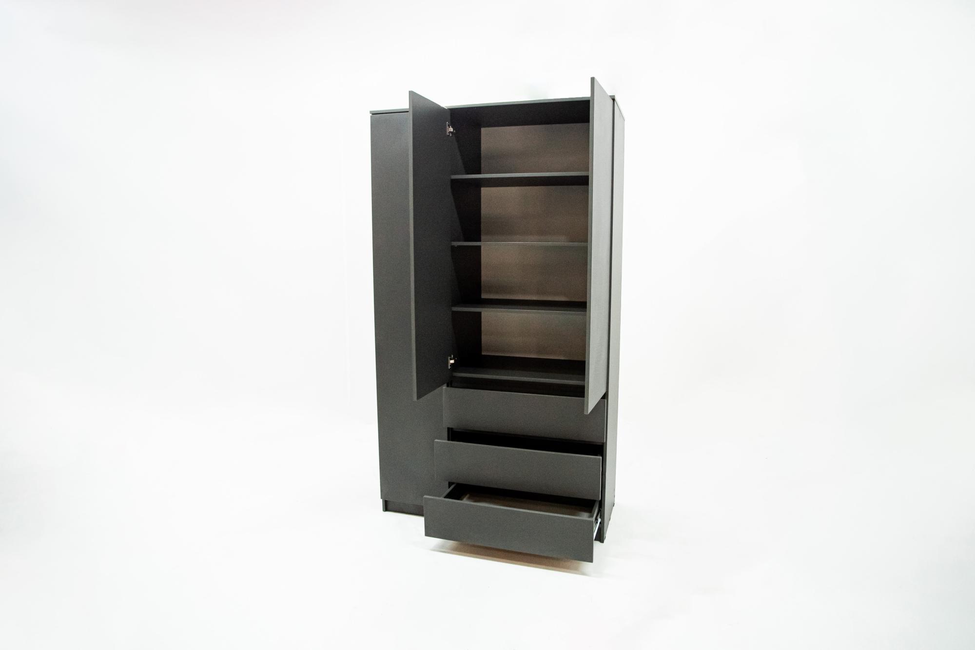 МС Охта Лайт Шкаф 1200.3 Антрацид