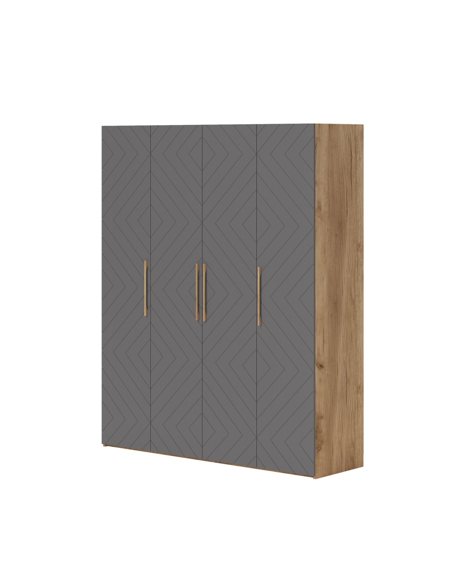 Шкаф Ньёрд 1800 Дуб вотан/Черника