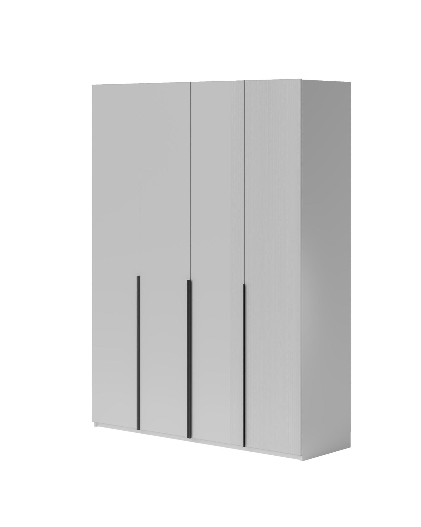 Шкаф Напольный Шарлотта 180  Кашемир серый/Пудра