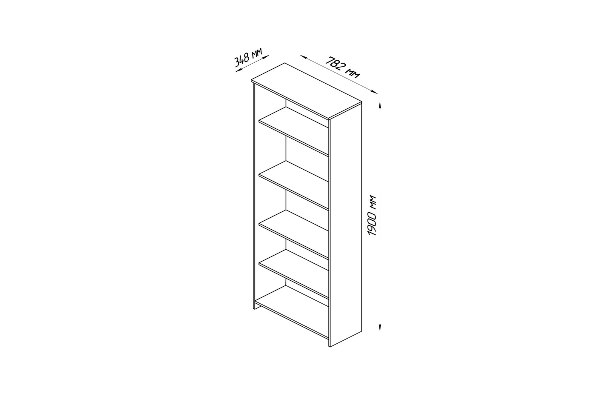 Стеллаж Сириус белый