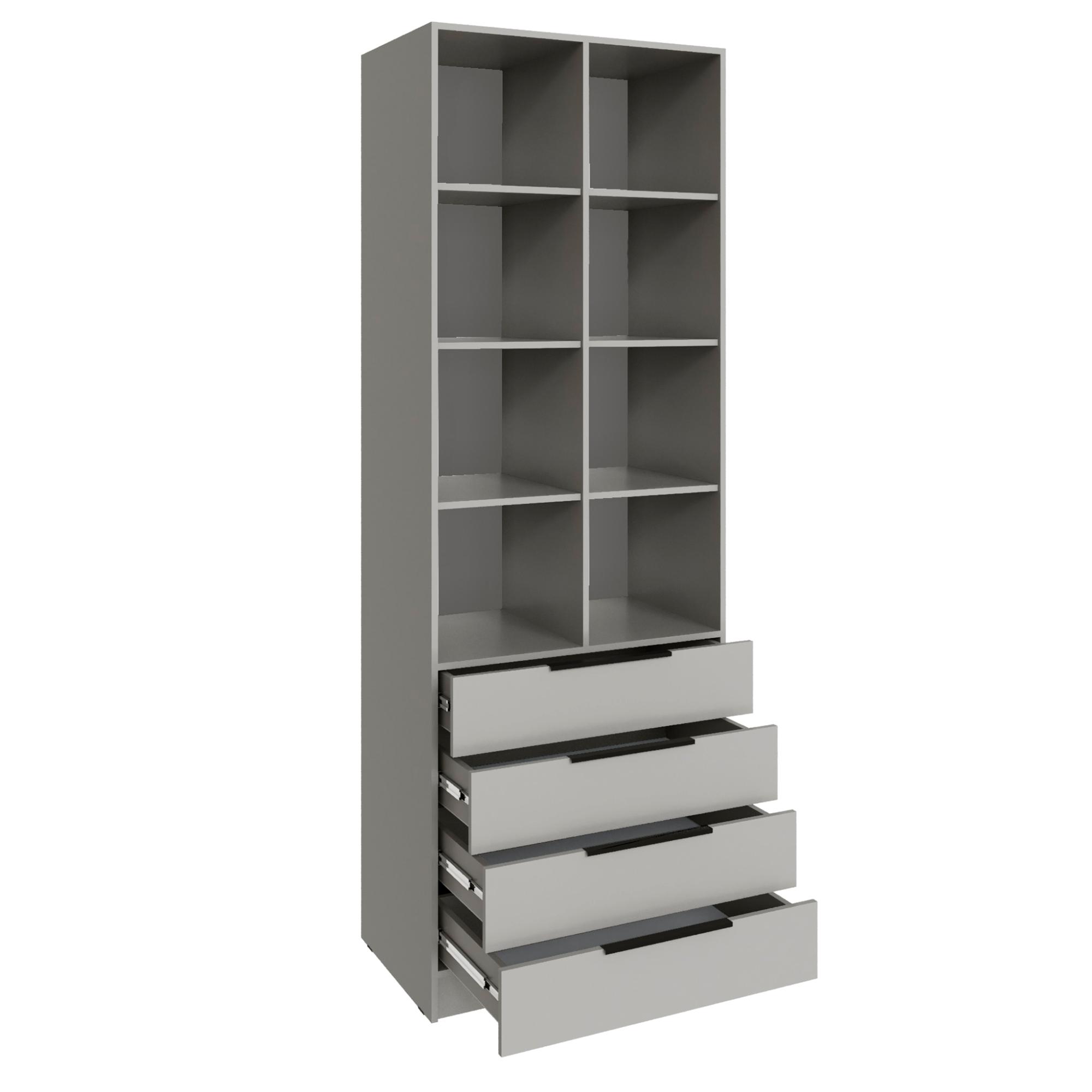 Стеллаж Мадрид (0,8) с 4 ящ. кашемир