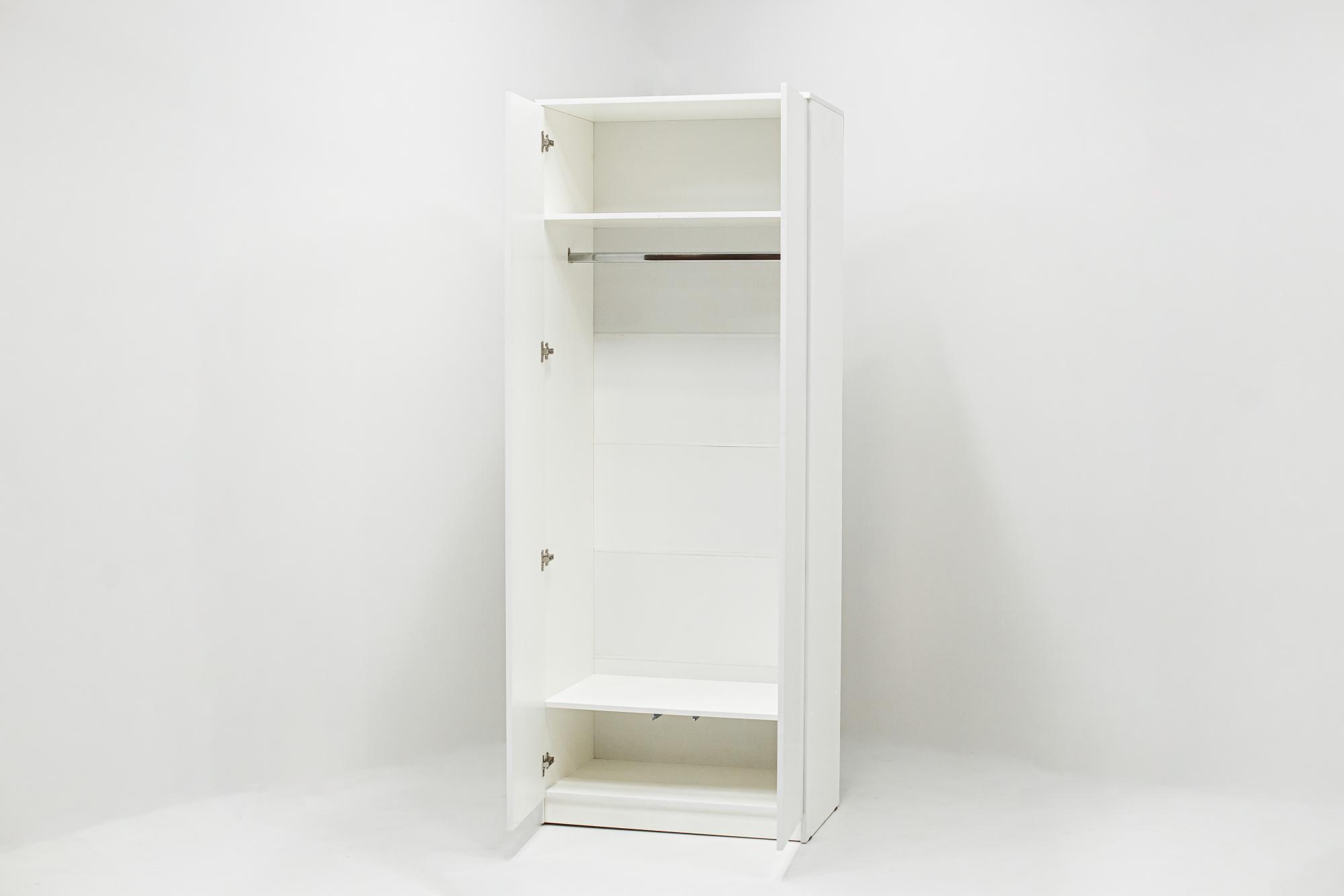 МС Охта Лайт Шкаф 800 Белый гладкий