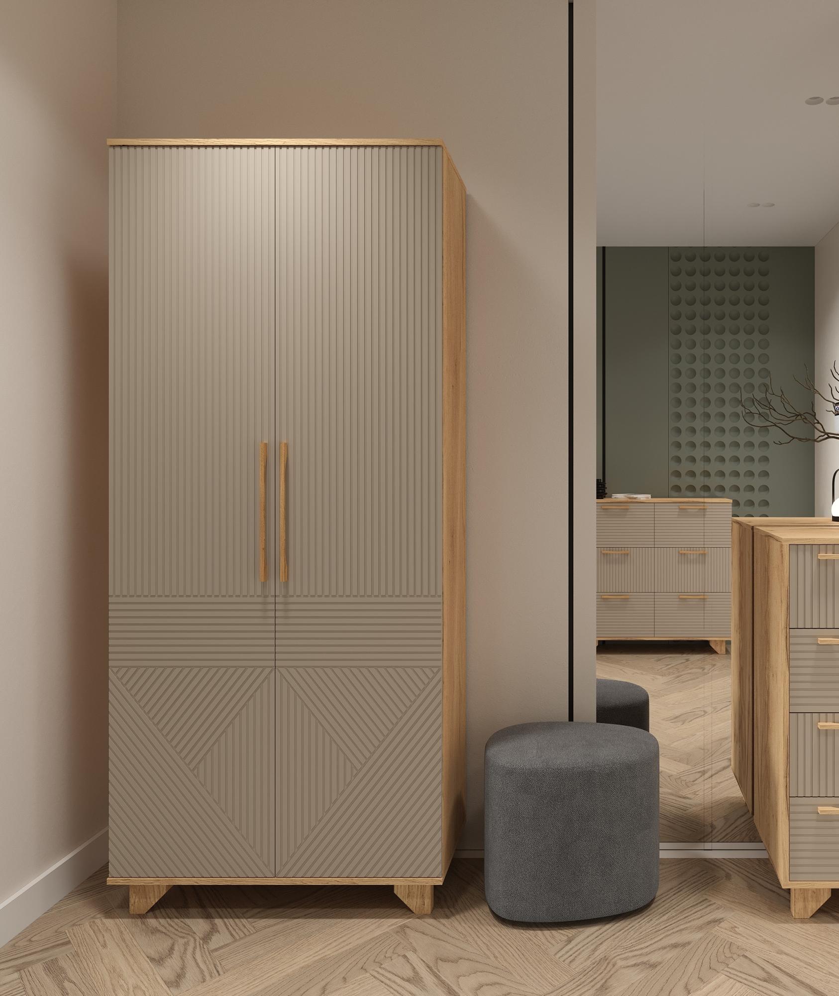 Шкаф Ньёрд 900 Дуб вотан/Ива пепельная