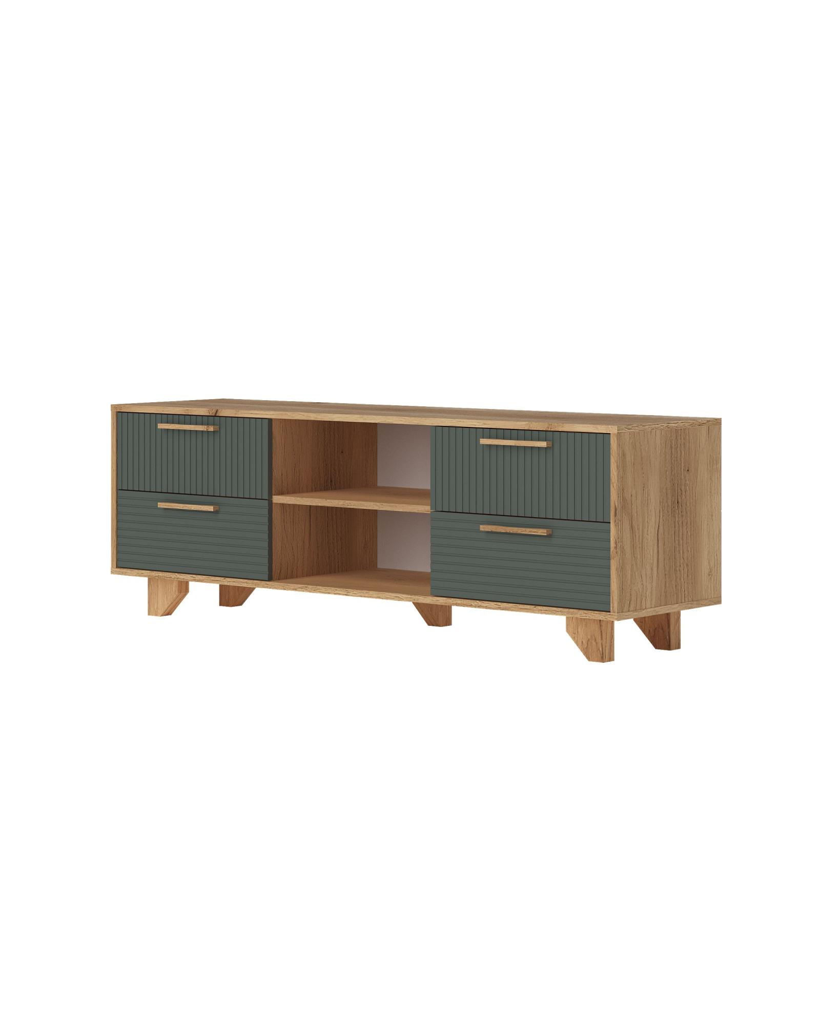 ТВ тумба Ньёрд 1500.4 Дуб вотан/Можжевельник